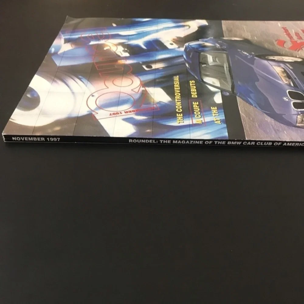 Roundel Magazine BMW Car Club of America Nov 1997 Vol 28(11) Frankfurt Auto Show